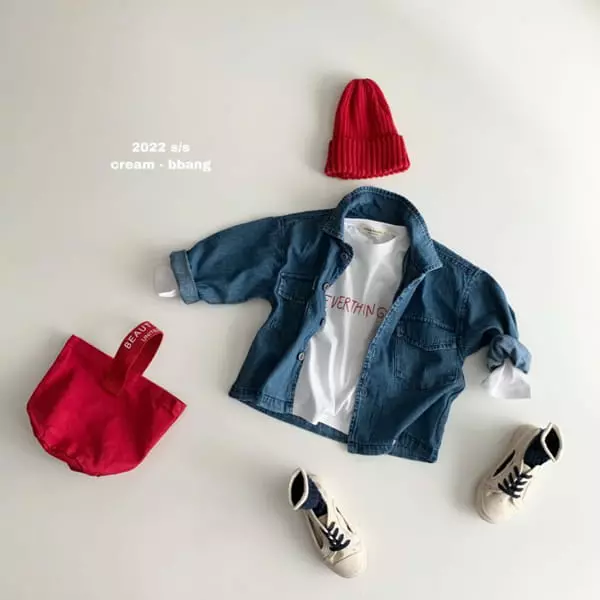Cream Bbang - Korean Children Fashion - #designkidswear - Everything Single Tee - 2