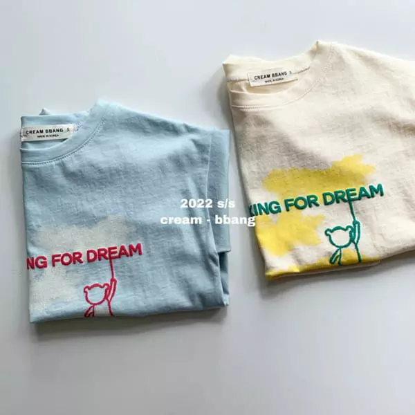 Cream Bbang - Korean Children Fashion - #designkidswear - Dream Short Sleeve Tee - 12