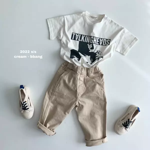 Cream Bbang - Korean Children Fashion - #discoveringself - Talking Short Sleeves Tee - 8