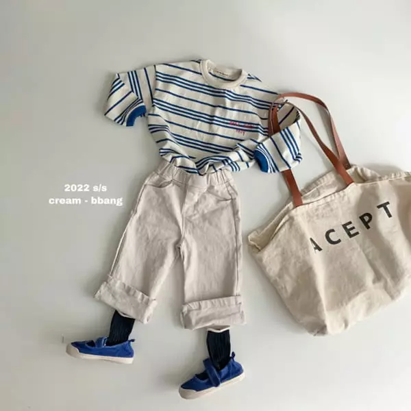 Cream Bbang - Korean Children Fashion - #fashionkids - Cotton Wide Pants - 7