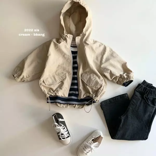 Cream Bbang - Korean Children Fashion - #kidsshorts - Daily Stipes Tee - 3