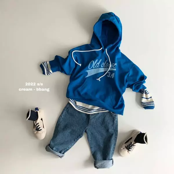 Cream Bbang - Korean Children Fashion - #kidsstore - Boxy Hoody Tee - 2