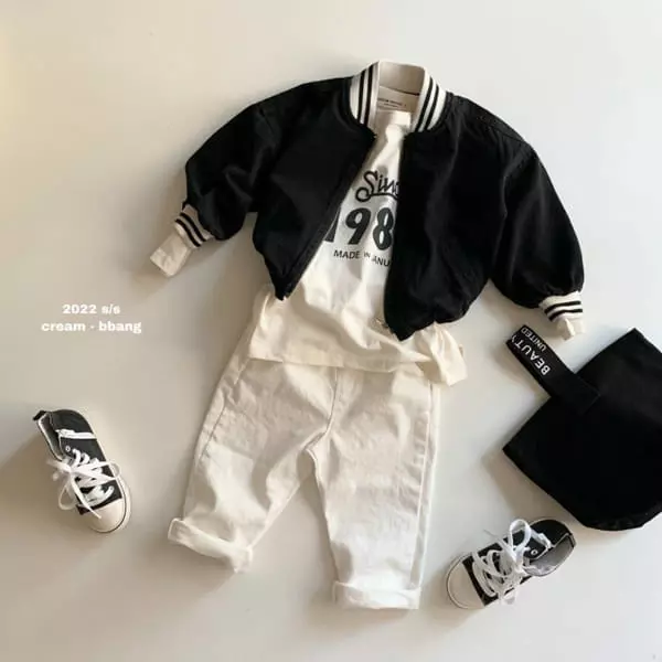 Cream Bbang - Korean Children Fashion - #kidsstore - Dailt Cotton Baggy Pants