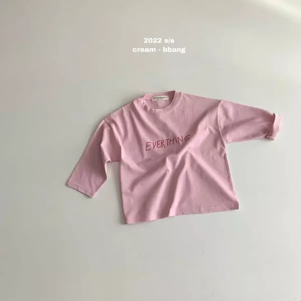 Cream Bbang - Korean Children Fashion - #kidsstore - Everything Single Tee - 6