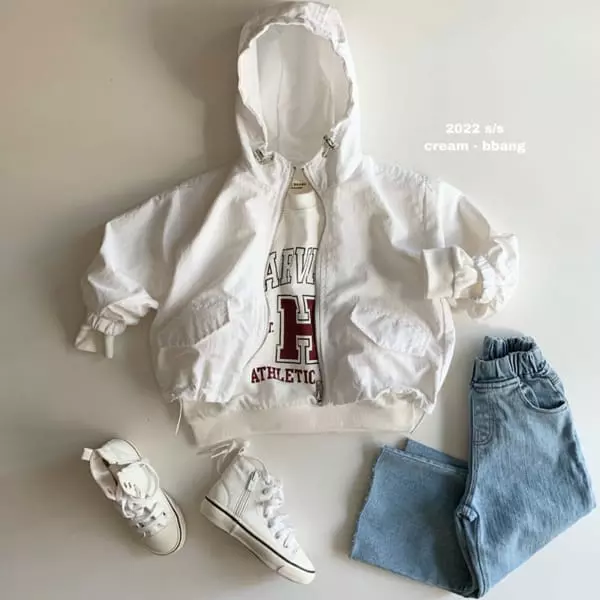 Cream Bbang - Korean Children Fashion - #kidsstore - Light Blue Denim Cutting Wide Pants - 5