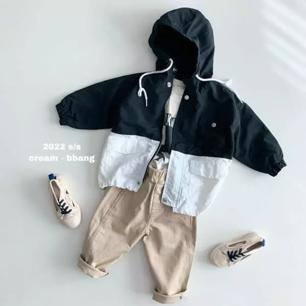 Cream Bbang - Korean Children Fashion - #kidzfashiontrend - Stitch Cotton Baggy Pants - 12