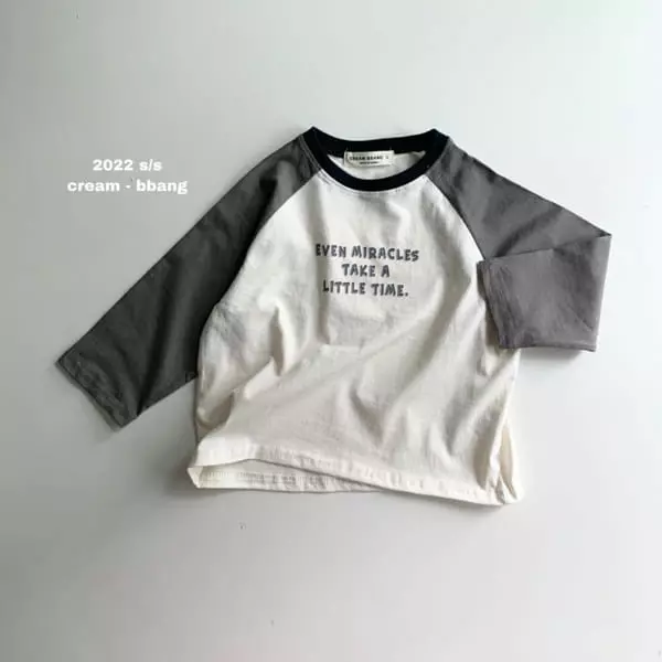 Cream Bbang - Korean Children Fashion - #kidzfashiontrend - Miracle Raglan Tee - 11