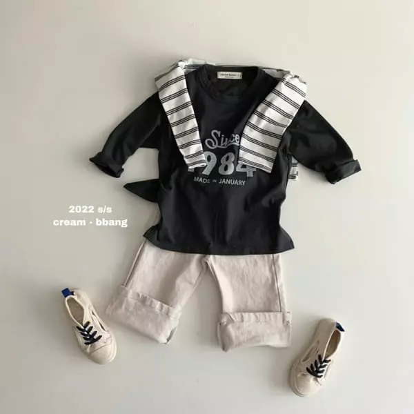 Cream Bbang - Korean Children Fashion - #littlefashionista - Cotton Wide Pants - 12
