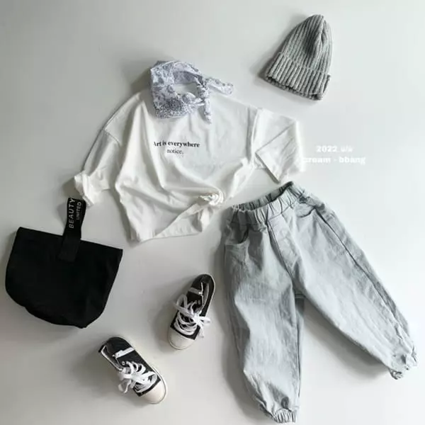 Cream Bbang - Korean Children Fashion - #littlefashionista - Art Single Tee - 7