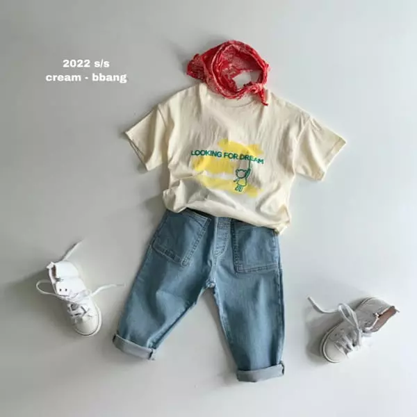 Cream Bbang - Korean Children Fashion - #littlefashionista - Dream Short Sleeve Tee - 3