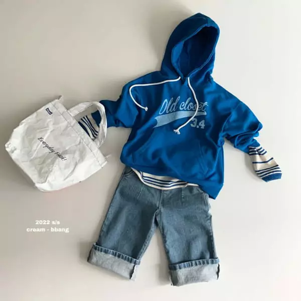 Cream Bbang - Korean Children Fashion - #magicofchildhood - Boxy Hoody Tee - 6