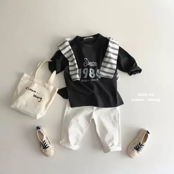 Cream Bbang - Korean Children Fashion - #magicofchildhood - Dailt Cotton Baggy Pants - 5