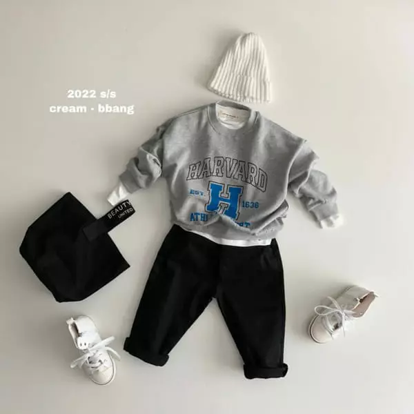 Cream Bbang - Korean Children Fashion - #littlefashionista - Harvard Sweatshirt - 4