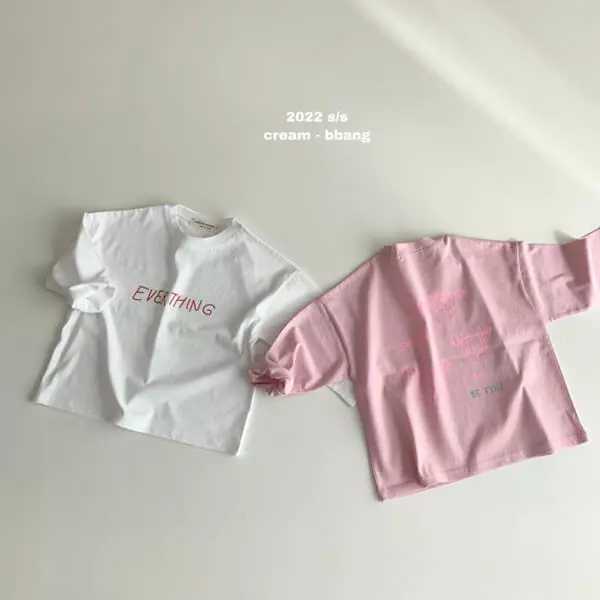 Cream Bbang - Korean Children Fashion - #magicofchildhood - Everything Single Tee - 10