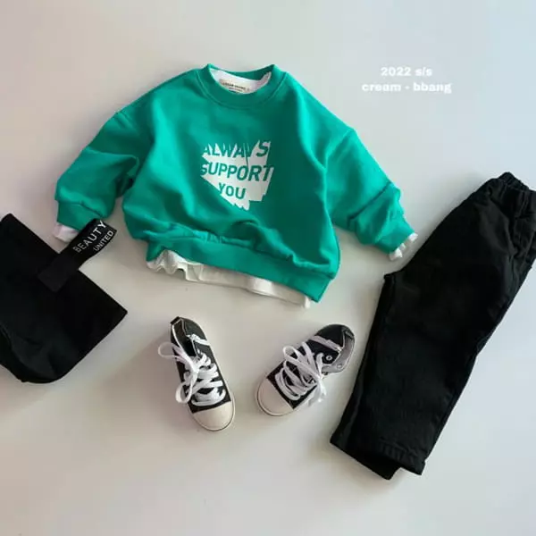 Cream Bbang - Korean Children Fashion - #magicofchildhood - Always Sweatshirt - 3