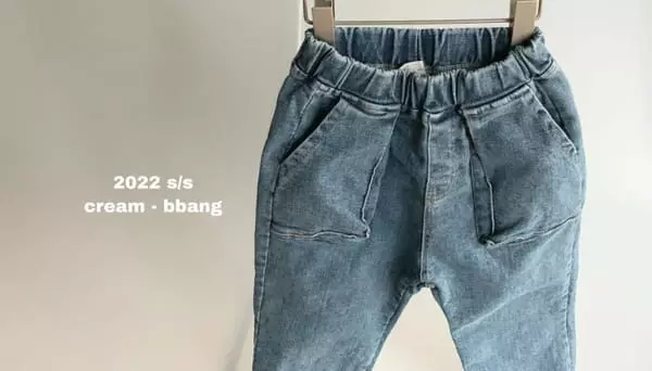 Cream Bbang - Korean Children Fashion - #magicofchildhood - Point Pocket Jeans - 4