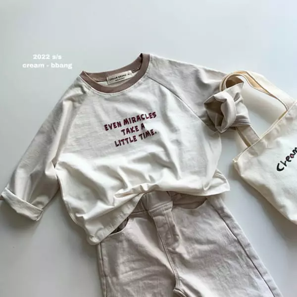 Cream Bbang - Korean Children Fashion - #minifashionista - Miracle Raglan Tee