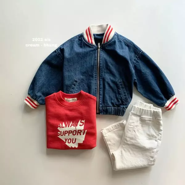 Cream Bbang - Korean Children Fashion - #magicofchildhood - Always Sweatshirt - 4