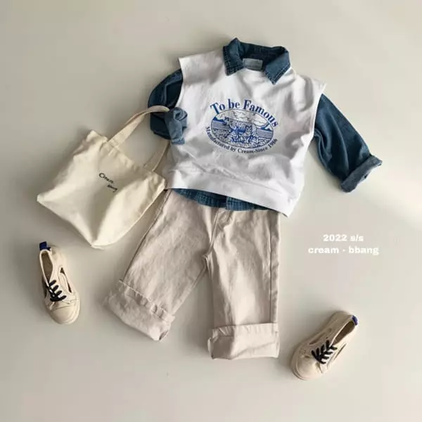 Cream Bbang - Korean Children Fashion - #minifashionista - Overfit Denim Shirt - 11