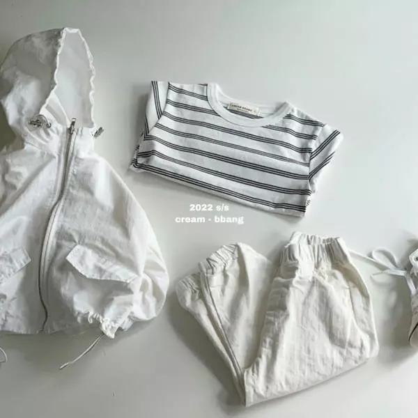 Cream Bbang - Korean Children Fashion - #prettylittlegirls - Daily Stipes Tee - 10