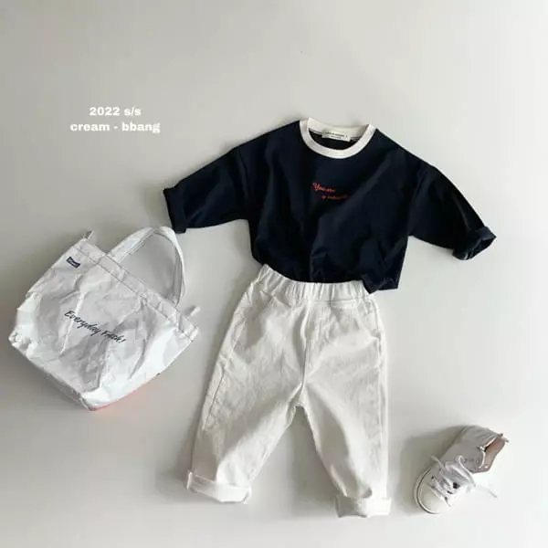 Cream Bbang - Korean Children Fashion - #prettylittlegirls - Dailt Cotton Baggy Pants - 7