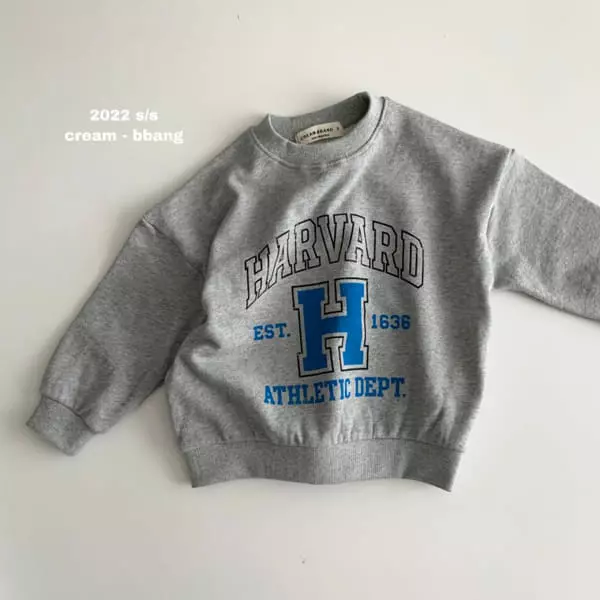 Cream Bbang - Korean Children Fashion - #prettylittlegirls - Harvard Sweatshirt - 6