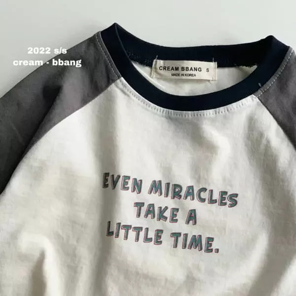 Cream Bbang - Korean Children Fashion - #prettylittlegirls - Miracle Raglan Tee - 2