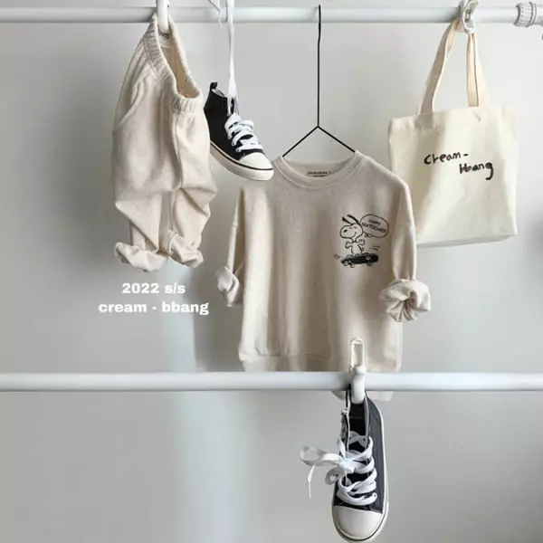 Cream Bbang - Korean Children Fashion - #prettylittlegirls - Lover Terry Top Bottom Set - 9