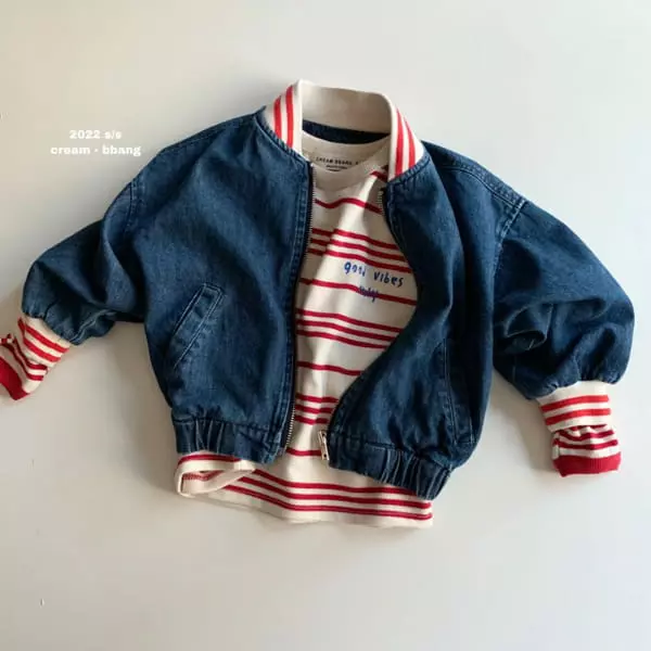 Cream Bbang - Korean Children Fashion - #prettylittlegirls - Classic Stripes Tee - 8