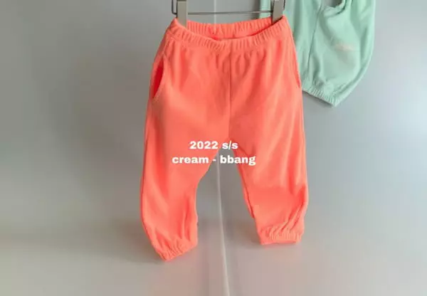 Cream Bbang - Korean Children Fashion - #minifashionista - Cute Trainning Pants - 4