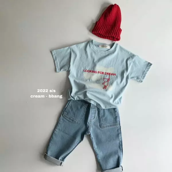 Cream Bbang - Korean Children Fashion - #prettylittlegirls - Dream Short Sleeve Tee - 6