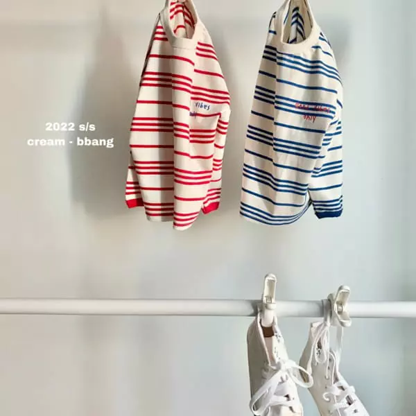 Cream Bbang - Korean Children Fashion - #stylishchildhood - Classic Stripes Tee - 11