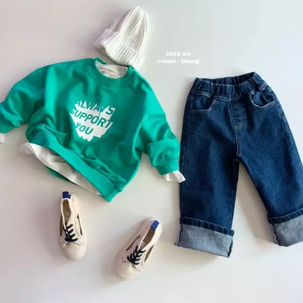 Cream Bbang - Korean Children Fashion - #stylishchildhood - DB Denim Wide Pants - 9