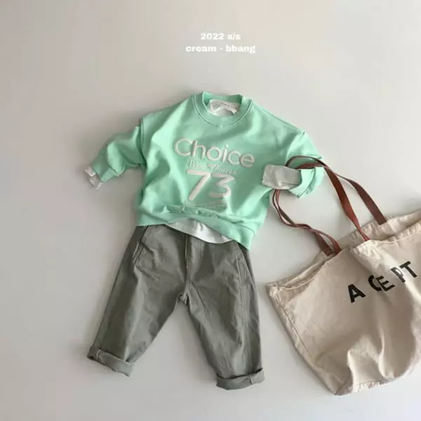 Cream Bbang - Korean Children Fashion - #stylishchildhood - Choice Paint Sweatshirt - 6