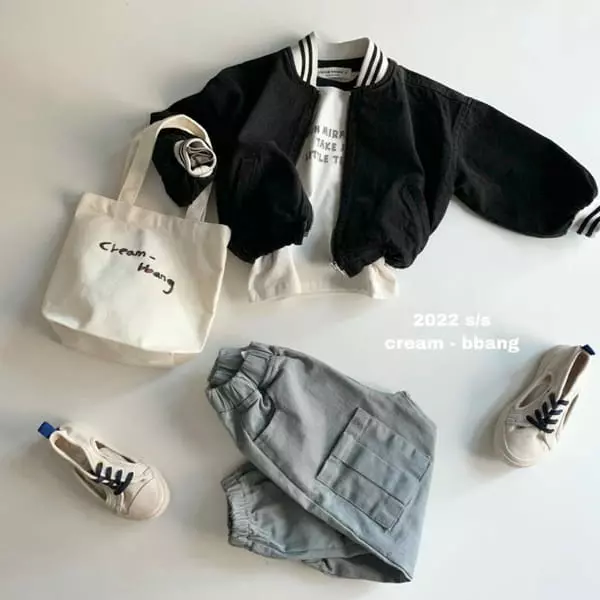 Cream Bbang - Korean Children Fashion - #stylishchildhood - Catch On Cotton Jogger Pants - 5