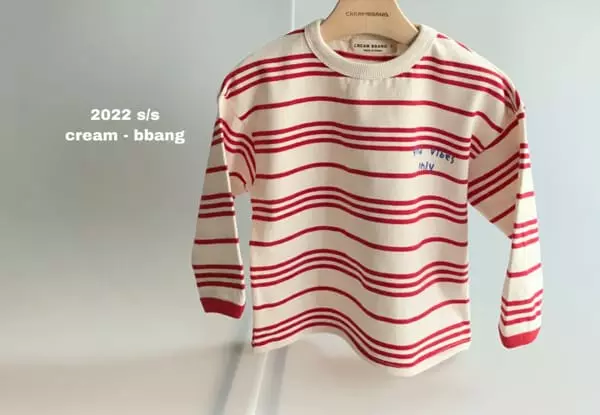 Cream Bbang - Korean Children Fashion - #todddlerfashion - Classic Stripes Tee - 9