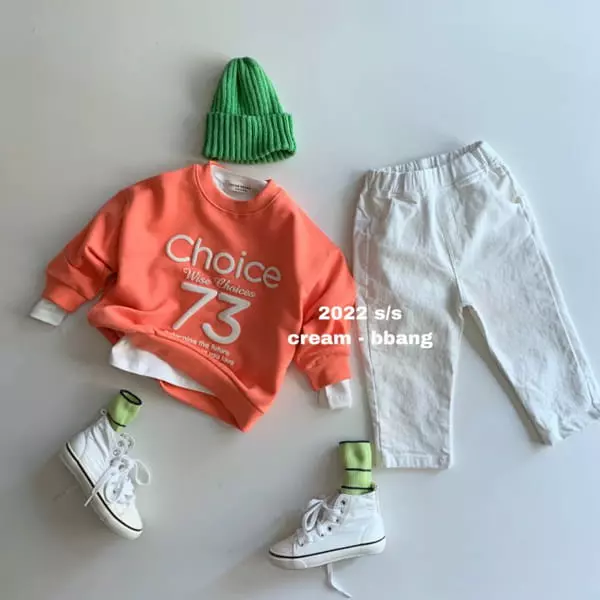 Cream Bbang - Korean Children Fashion - #toddlerclothing - Choice Paint Sweatshirt - 5