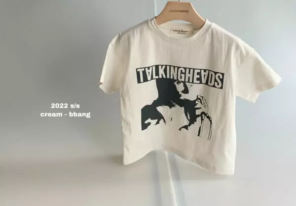 Cream Bbang - Korean Children Fashion - #toddlerclothing - Talking Short Sleeves Tee - 3