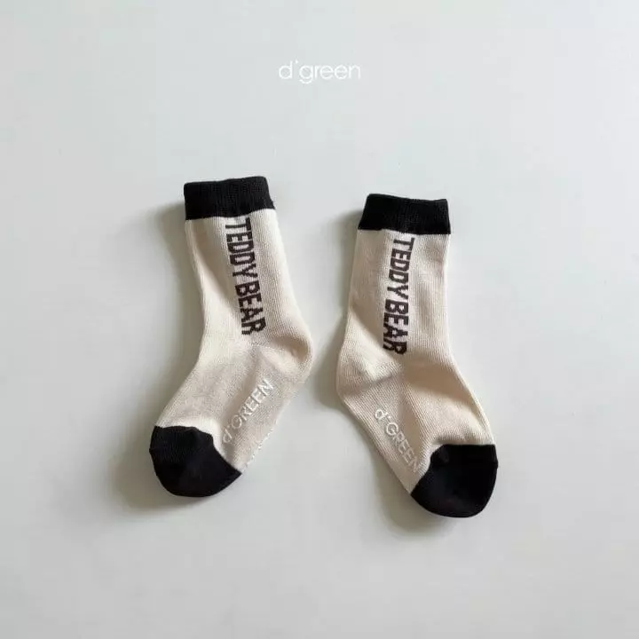 Digreen - Korean Children Fashion - #Kfashion4kids - Teddu Series Socks [set of 3] - 5