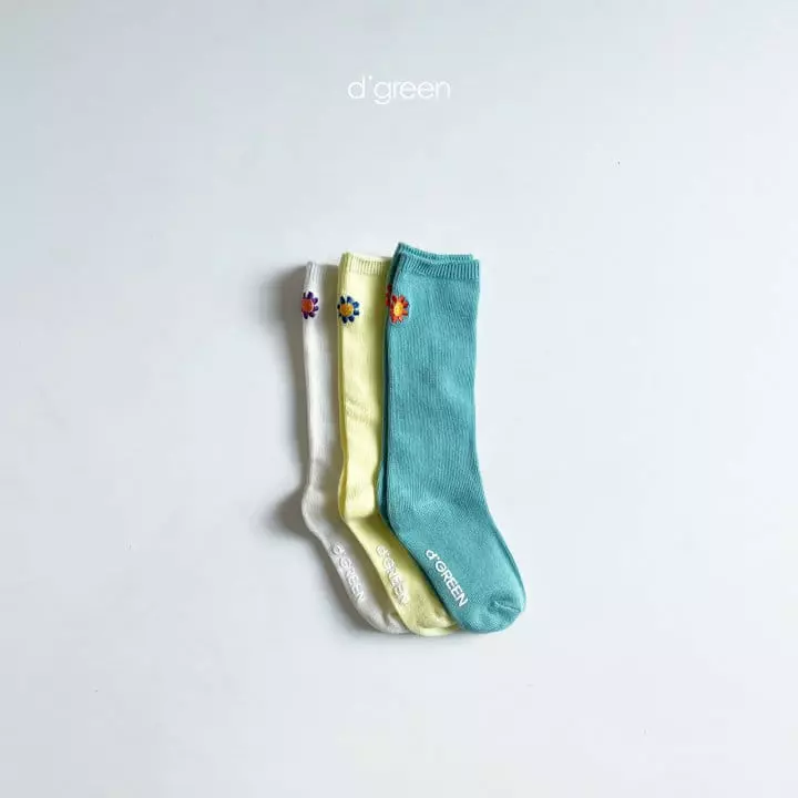 Digreen - Korean Children Fashion - #kidzfashiontrend - Garden Socks [set of 3] - 4