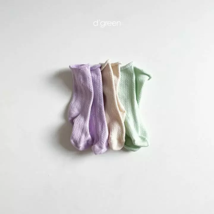 Digreen - Korean Children Fashion - #Kfashion4kids - Lumi Socks [set of 3]
