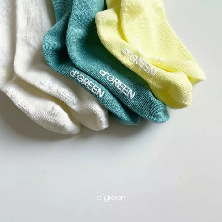 Digreen - Korean Children Fashion - #childofig - Garden Socks [set of 3] - 12