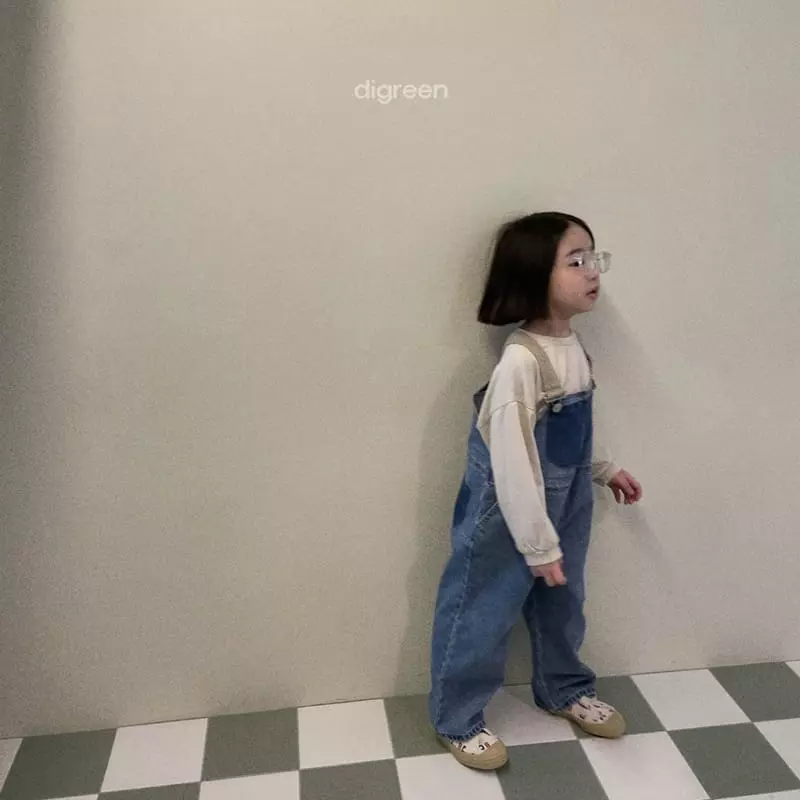 Digreen - Korean Children Fashion - #childofig - Denim Dungarees - 9