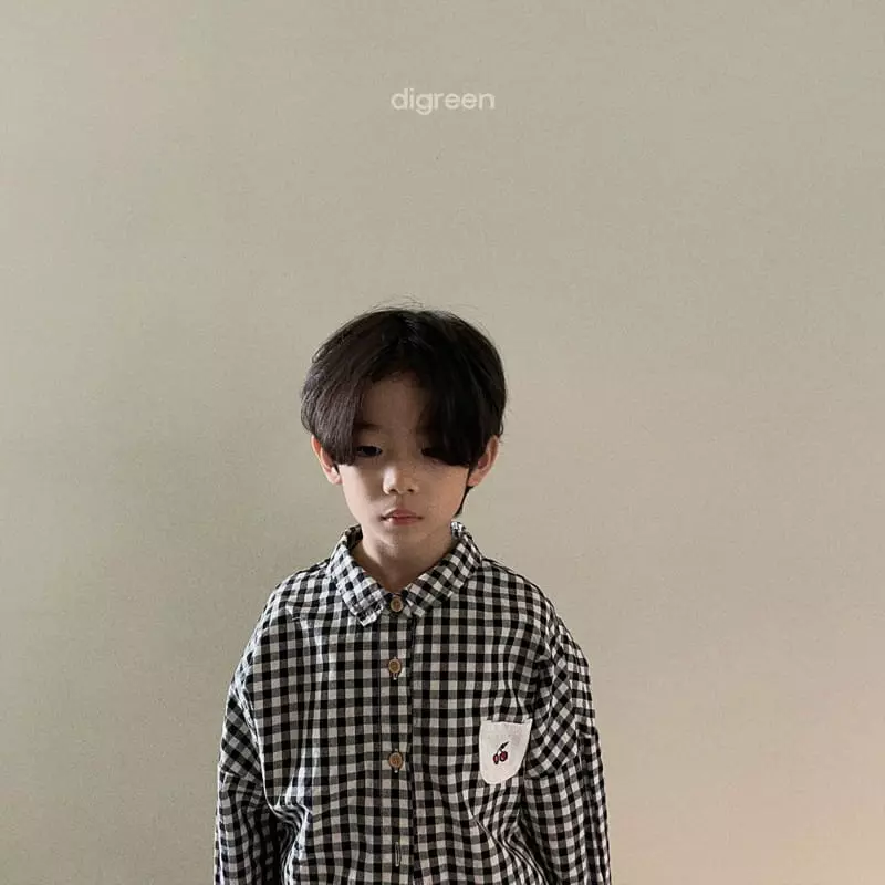 Digreen - Korean Children Fashion - #childofig - Cherry Pocket Shirt - 3