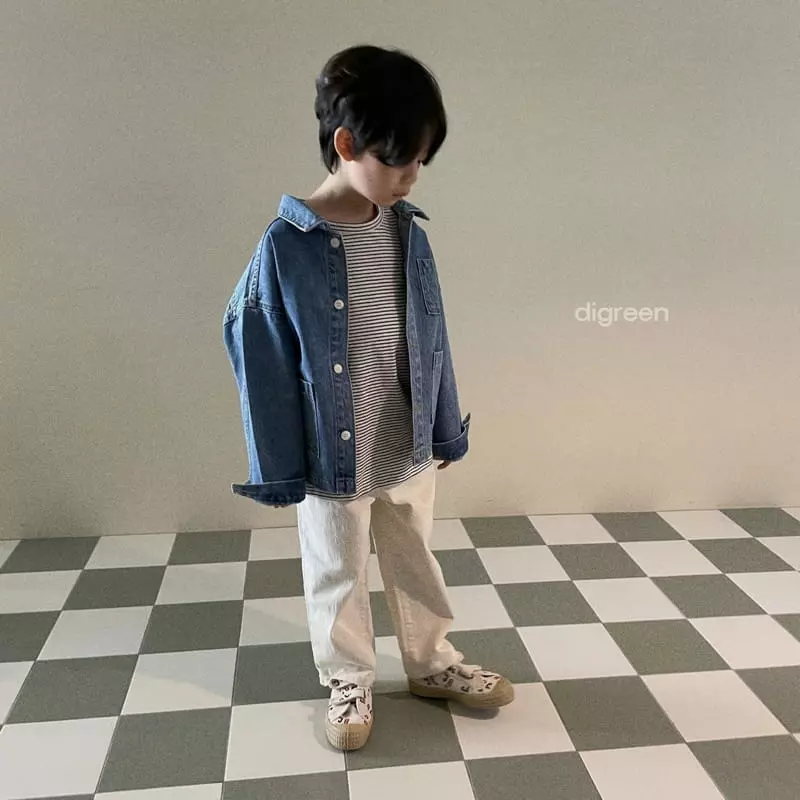 Digreen - Korean Children Fashion - #childofig - Smecagi Denim Jacket - 12