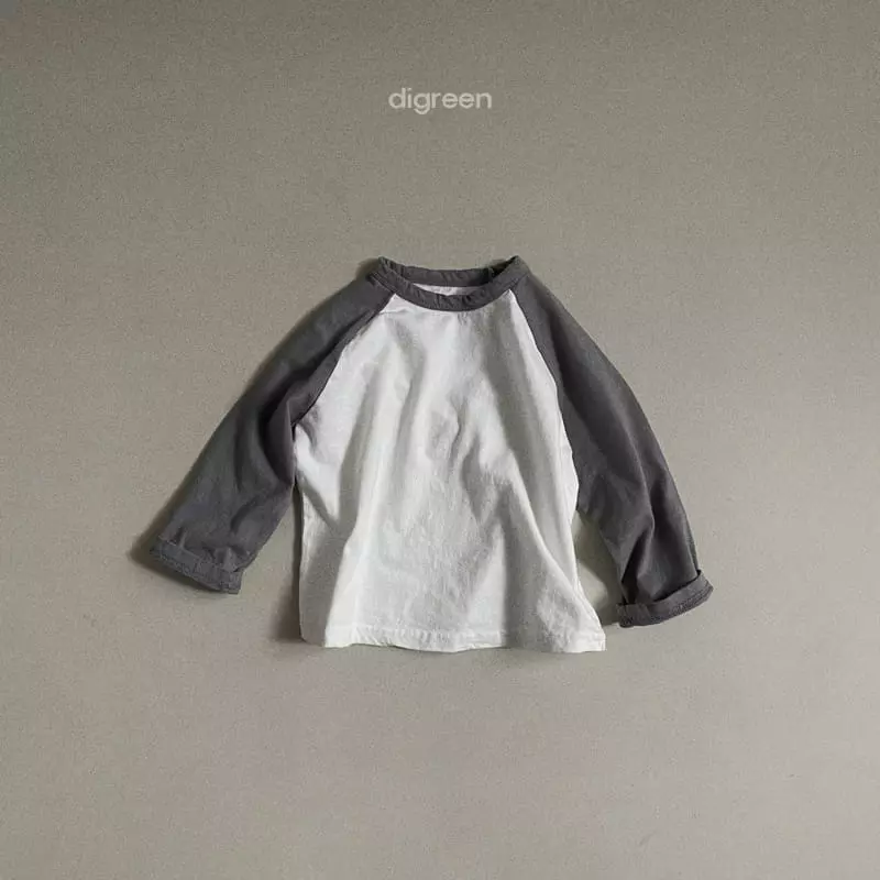 Digreen - Korean Children Fashion - #childrensboutique - Natural Raglan Tee - 12