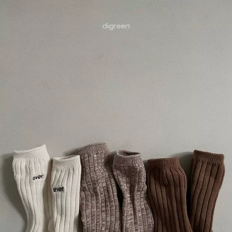 Digreen - Korean Children Fashion - #designkidswear - Ever Beige Socks [set of 3] - 3