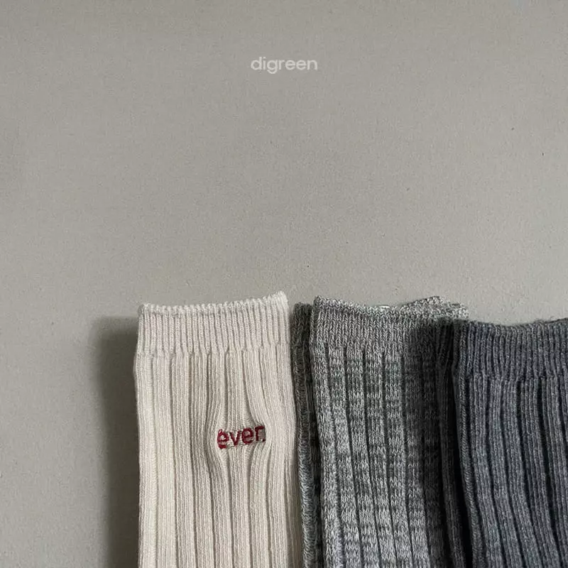 Digreen - Korean Children Fashion - #designkidswear - Ever Gray Socks [set of 3] - 2