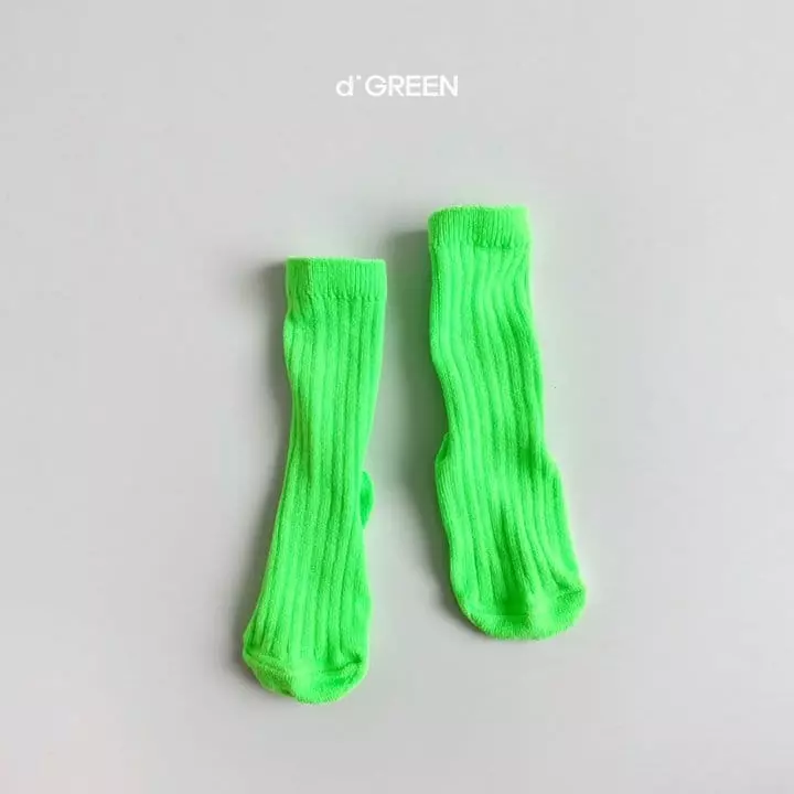 Digreen - Korean Children Fashion - #designkidswear - Neon Socks [set of 5] - 6
