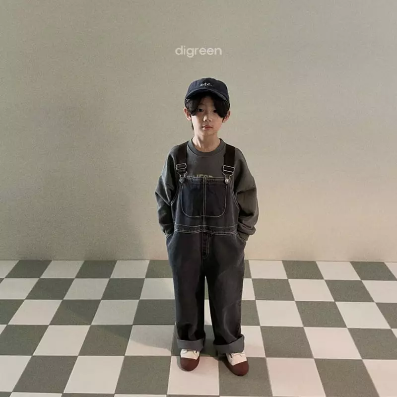 Digreen - Korean Children Fashion - #designkidswear - Denim Dungarees - 11